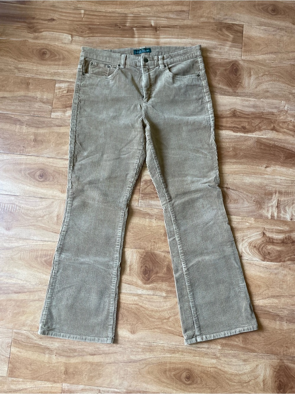 Ralph Lauren Tan Corduroy Flare Jeans